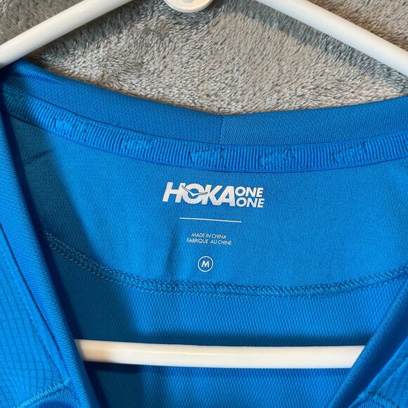 Hoka One Performance Long Sleeve Size Medium Blue New - Picture 5 of 7
